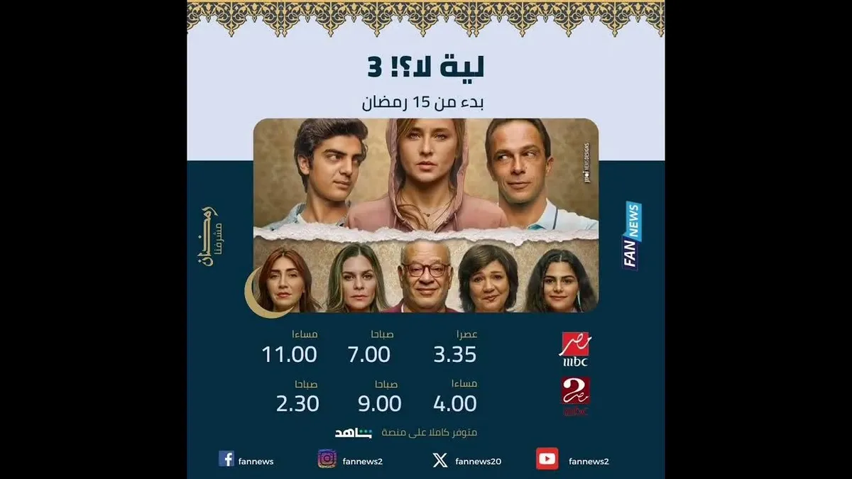 مواعيد عرض مسلسل النص التاني — EG news