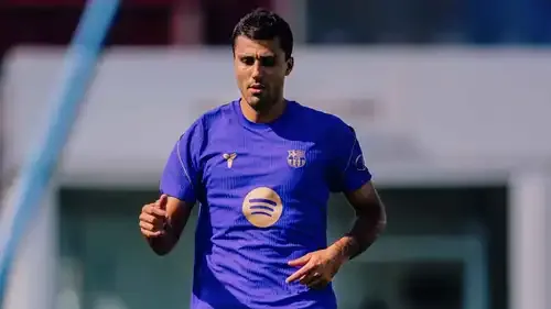 رودري في تدريبات برشلونة