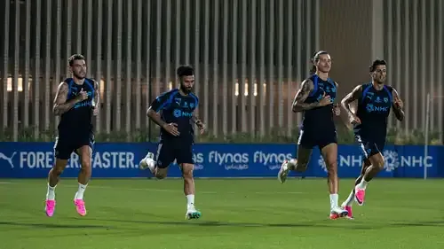 نونيز في تدريب الهلال السعودي